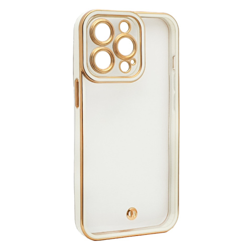 Чехол силикон tpu+tpu для iphone 13 pro белый