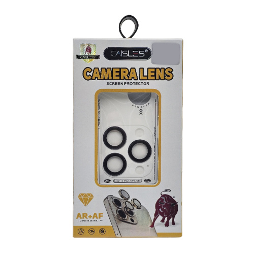 Стекло защитное на камеру caisles для iphone 17pro/17pro max синий
