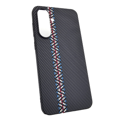 Чехол-крышка knit для Samsung s25 line carbone серый