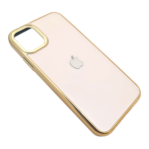 Чехол-силикон di матовый для iphone 14 max золотой