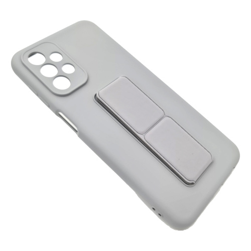 Чехол силикон new stand case Samsung a23, серый