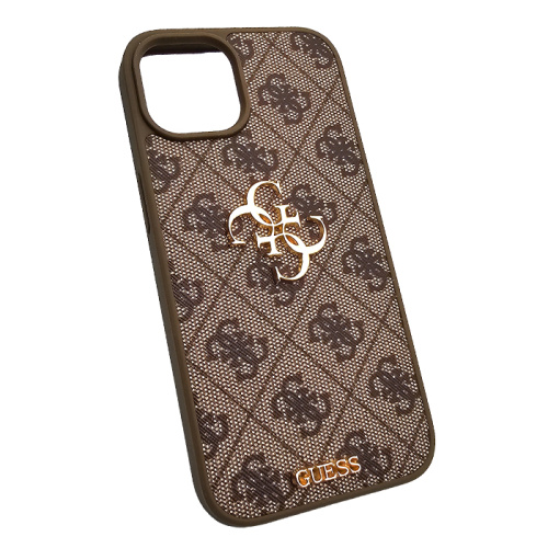 Чехол-крышка guess для iphone 14 коричневый