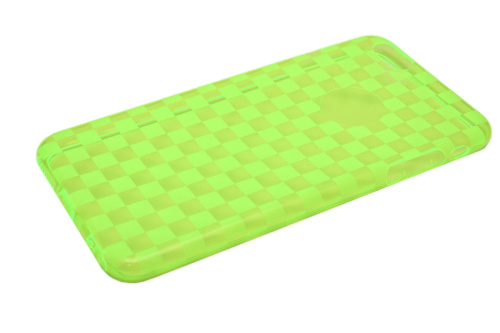 Чехол-силикон 0.3mm chess тех.пак. для iphone 6 plus зеленый