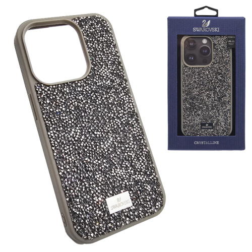 Чехол-крышка swarovski crystalline iphone 15 pro титан