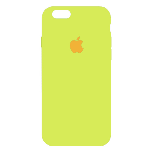 чехол-силикон silicone case NEW для iphone 6/6S zxc40 желтый  