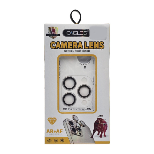 Стекло защитное на камеру caisles для iphone 17pro/17pro max silver