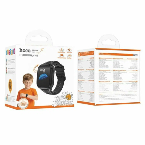 Gps детские часы hoco y108 черные