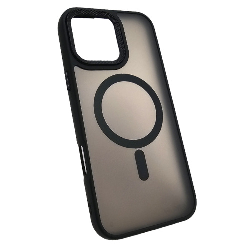 Чехол-крышка #83 magnetic collection mil-std для iphone 16 pro max черный