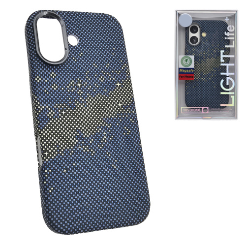 Чехол-крышка #47 light pixel star (magsafe) для iphone 17 синий