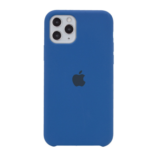 Чехол-силикон silicone case аналог для iphone 11pro max (6.5) синий