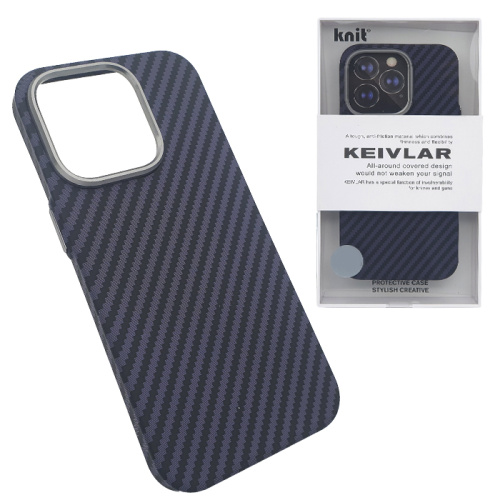 Чехол-крышка knit keivlar для iphone 14 pro фиолетовый