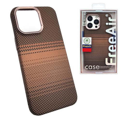 Чехол-крышка free air sunset (magsafe) для iphone 16 pro коричневый