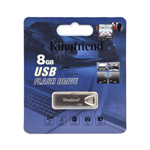 8gb usb kingfriend cеребристая