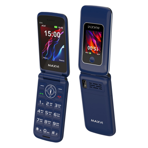 Тел.maxvi e15 blue (eac)