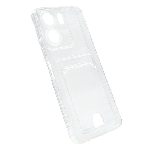 Чехол-силикон card holder xiaomi redmi 13с прозрачный