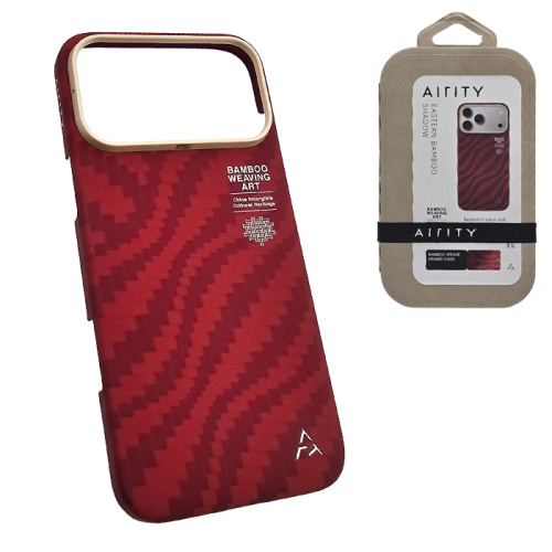 Чехол-крышка #58 airity bamboo magsafe для iphone 17pro красный