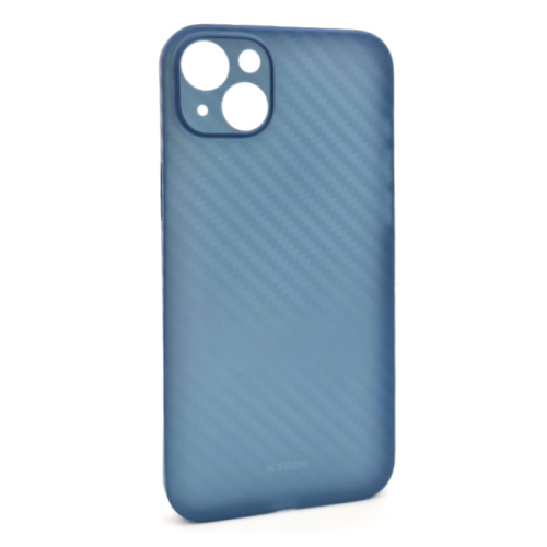 Чехол крышка kzdoo air carbon для iphone 14 max (6.7) синий