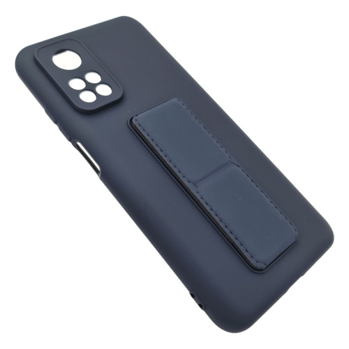 Чехол силикон new stand case xiaomi redmi 10t темно-синий