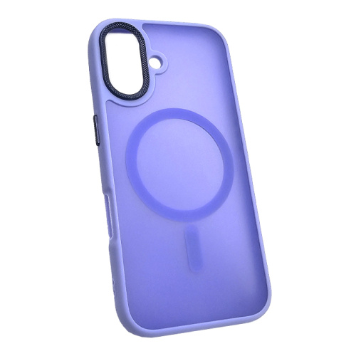 Чехол-крышка #83 magnetic collection mil-std для iphone 16 сиреневый