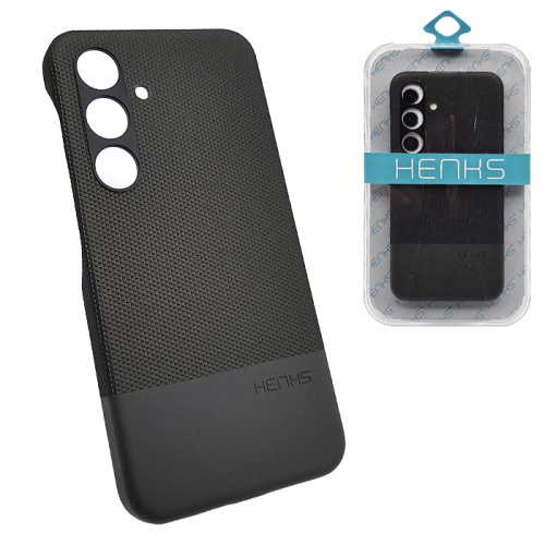 Чехол-крышка henks #56 odin leather case для Samsung s24 серый