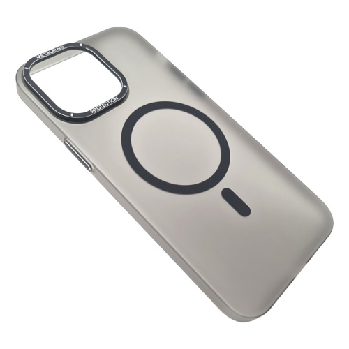 Чехол-крышка матовый berlia magnetic 14pro max черный