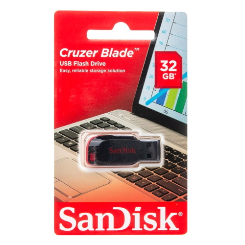 8gb (2.0) usb sandisk cz50 cruzer blade черный (***)