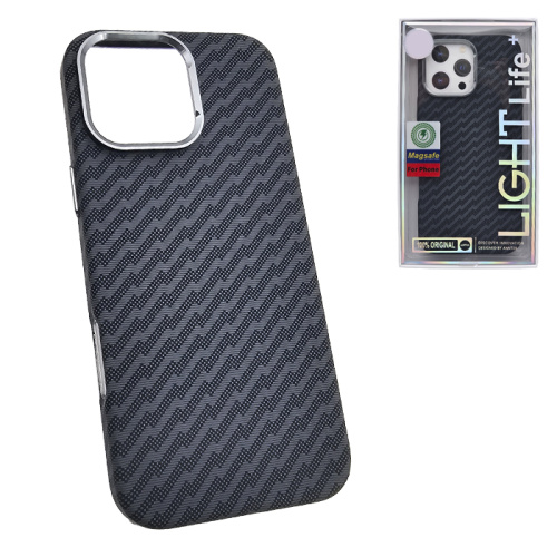 Чехол-крышка #47 light zig zag (magsafe) для iphone 16 pro черный