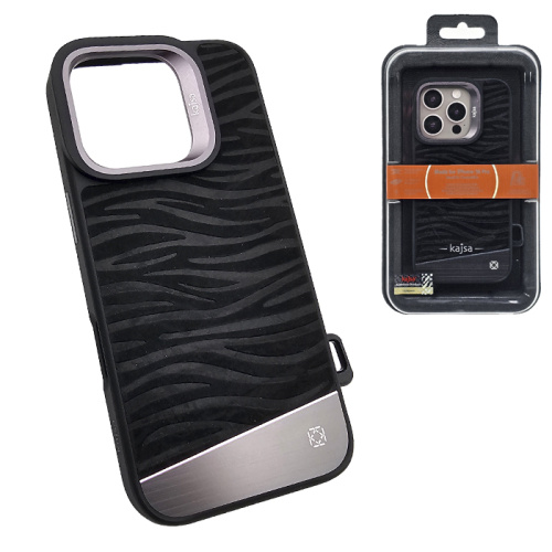 Чехол-крышка kajsa glamorous титан aquatic для iphone 16 pro max черный