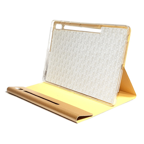 Чехол-книжка в упаковке book cover Samsung tab s7 sm-t870-875 золотистая