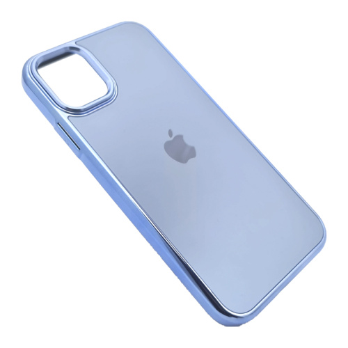 Чехол-силикон di матовый для iphone 14 max голубой