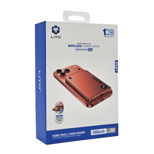 Пзу lito lp08 5000mah 15w оранжевая
