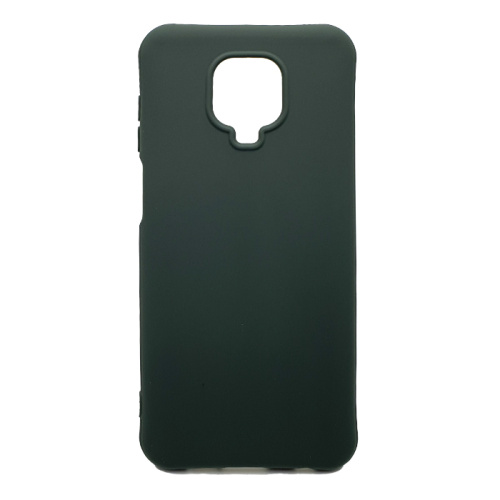 Чехол-силикон matte color xiaomi redmi note note 9pro/9s темно-зеленый