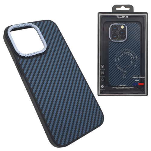 Чехол-крышка alons карбон с magsafe для iphone 13 pro синий