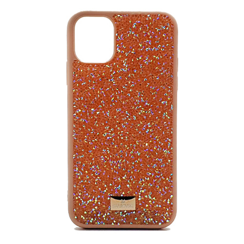 Чехол крышка swarovski камни для iphone 11pro max (6.5) оранжевый