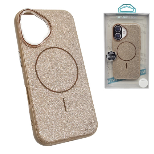 Чехол-крышка dfans shine magsafe для iphone 16 золотистый