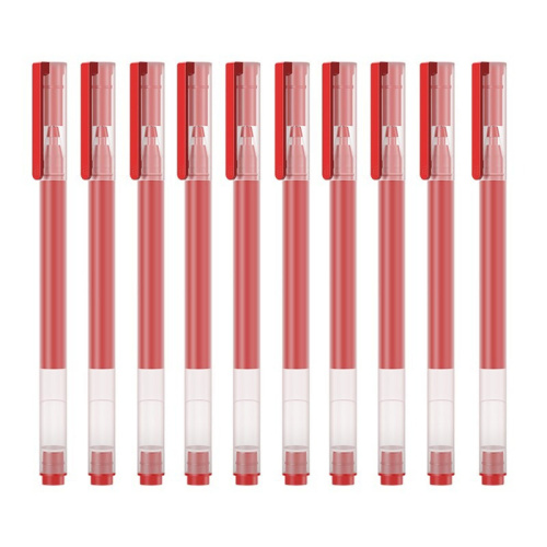 Ручка xiaomi mi jumbo gel ink mjzxb02wc red (1шт) (9739)