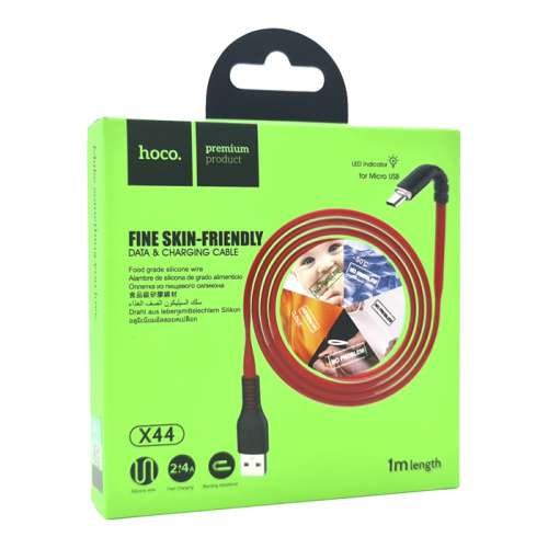 Кабель usb hoco x44 micro красный