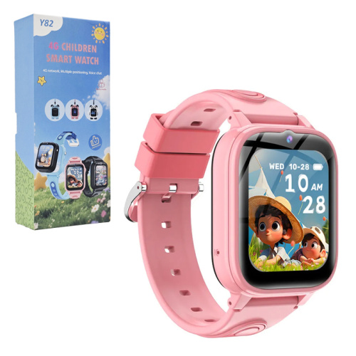 Детские умные часы smart watch y82 (4g) розовые