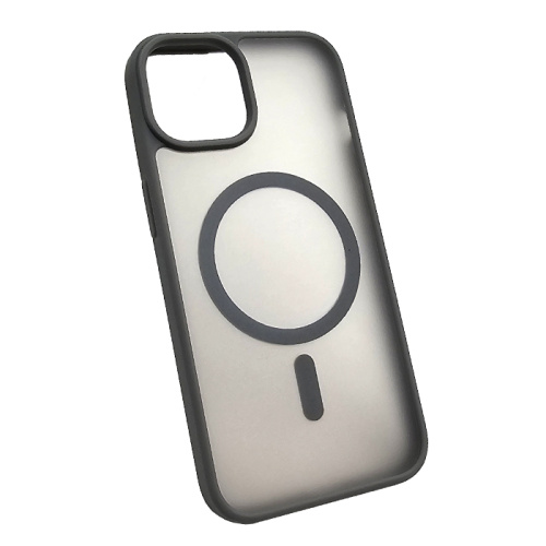 Чехол-крышка case #006 magsafe для iphone 15 grey