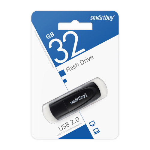 32gb usb smartbuy scout чёрный
