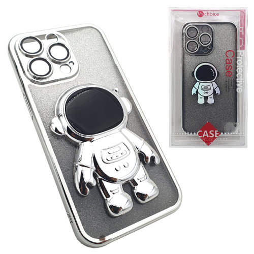 Чехол-силикон astro для iphone 13 pro серебристый