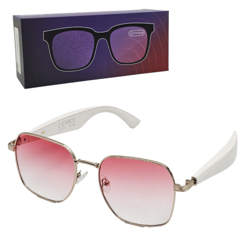 Очки smart glasses gy-200 (динамики) розовые