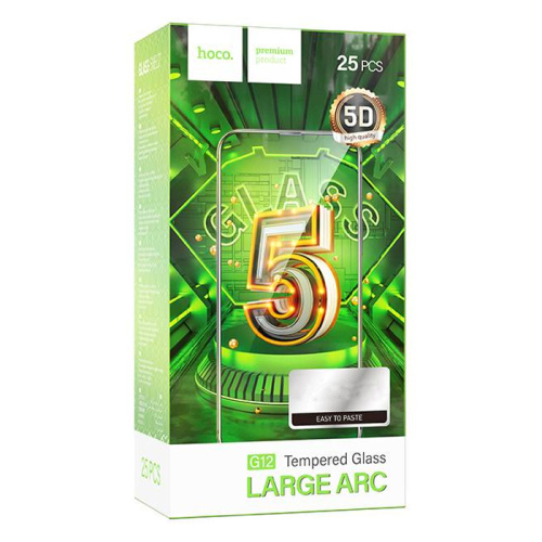 Стекло защитное hoco g12 large arc для iphone 14pro черное