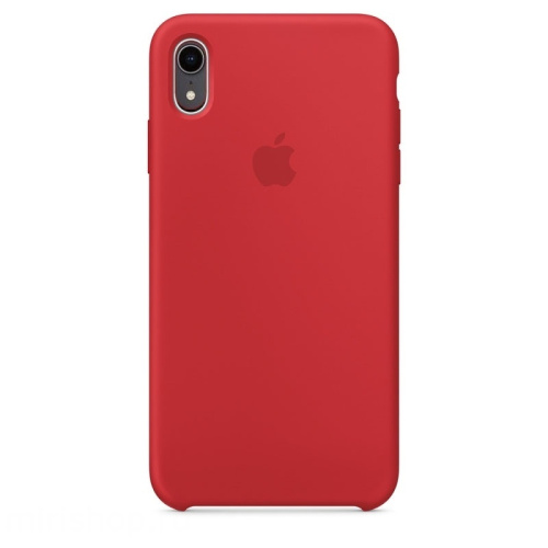 Чехол-силикон silicone case iphone xr (6.1) бордовый