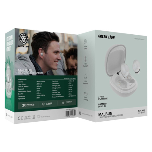 Tws green lion malbun gl-tws72 белые