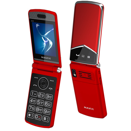 Тел.maxvi e11ds red-silver (eac)