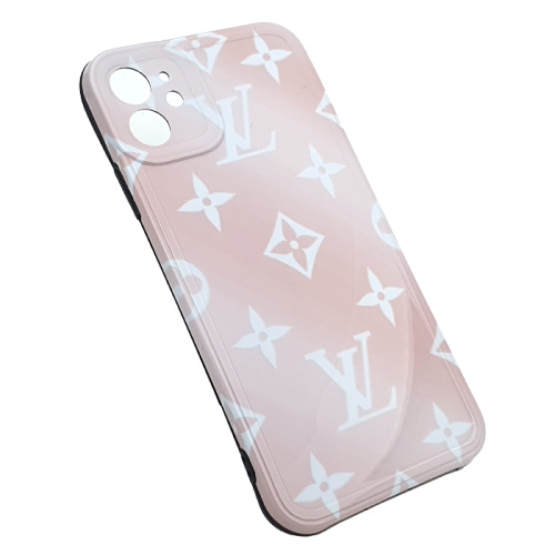 Чехол-силикон full print brends для iphone 11 светло-розовый