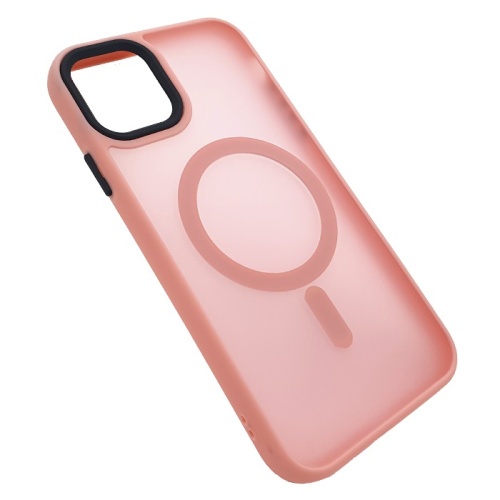 Чехол крышка magnetic collection mil-std для iphone 12/12 pro розовый