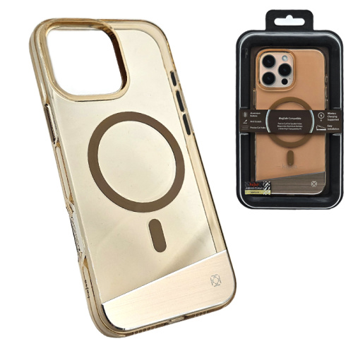 Чехол-крышка kajsa aluminium trans-shield full pc для iphone 16 pro desert