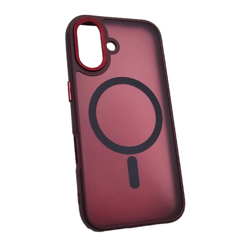 Чехол-крышка #83 magnetic collection mil-std для iphone 16 красный